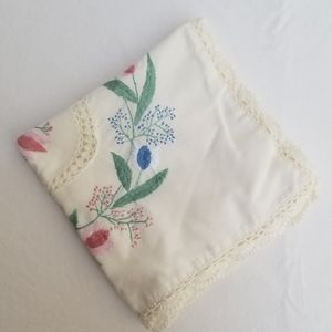 Vintage Embroidered Pillowcase